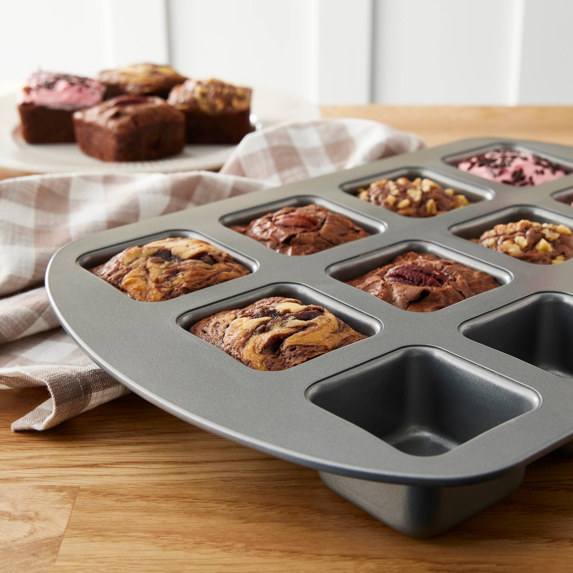 6 Pack: Non-Stick Mini Brownie Pan by Celebrate It®
